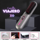 Cepillo alisador de cabello Inalámbrico con iones - Viajero