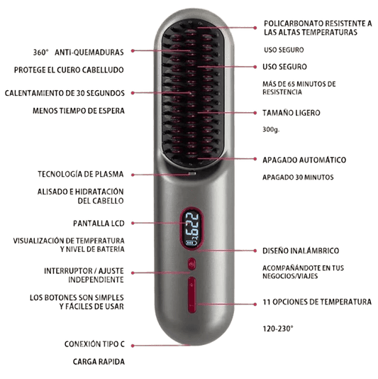 Cepillo Alisador con Iones Negativos – Control de Frizz y Protección Térmica
Cepillo Alisador Profesional con Tecnología de Iones Negativos – Para Cabello Suave
Cepillo Alisador de Cerámica con Iones Negativos – Reduce el Frizz y Encrespamiento
Cepillo Alisador Portátil con Iones Negativos – Para Cabello Liso y Brillante
Cepillo Alisador con Control de Temperatura Ajustable – 3 Niveles de Calor
Cepillo Alisador de Cabello con Iones Negativos – Protección Térmica y Carga USB
Cepillo Alisador de Iones Negati
